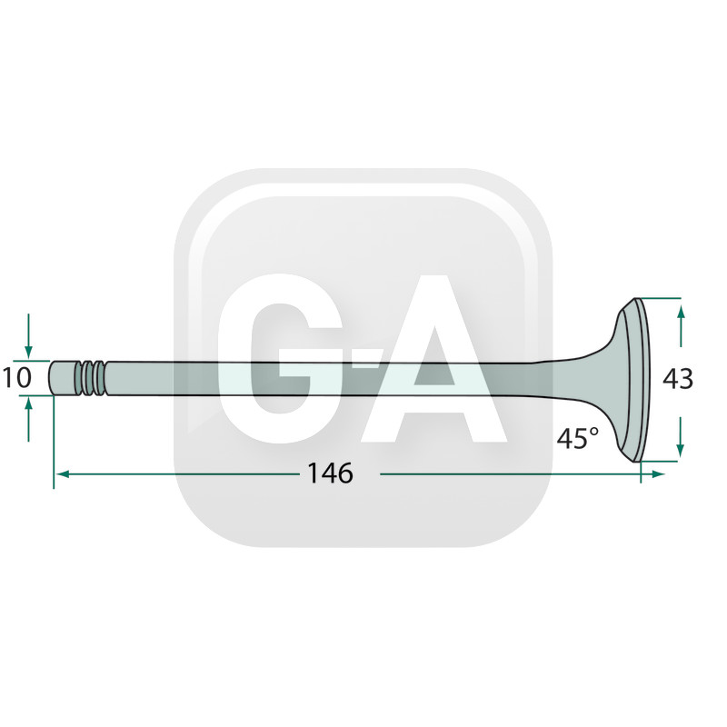 Soupape admission tracteur McCormick